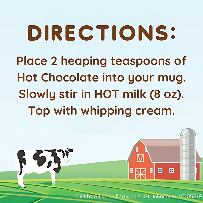 Sillycow Farms Hot Chocolate Mix Truffle Flavor | Vegan, Nut Free Certified Quality Cocoa Powder | Gluten-Free, Non-GMO & Dairy-Free | Reusable Packaging | 16.9 Oz Reusable Glass Bottle - Pack of 1 - Image 3